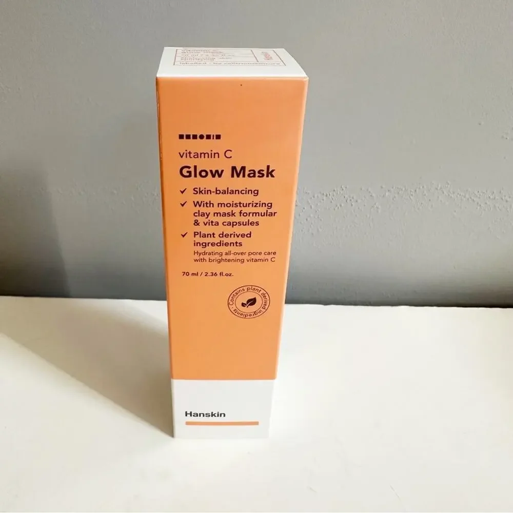 Hanskin Vitamin C Glow Mask Fabfitfun FFF NIB Sensitive Skincare 2.36 oz Skin